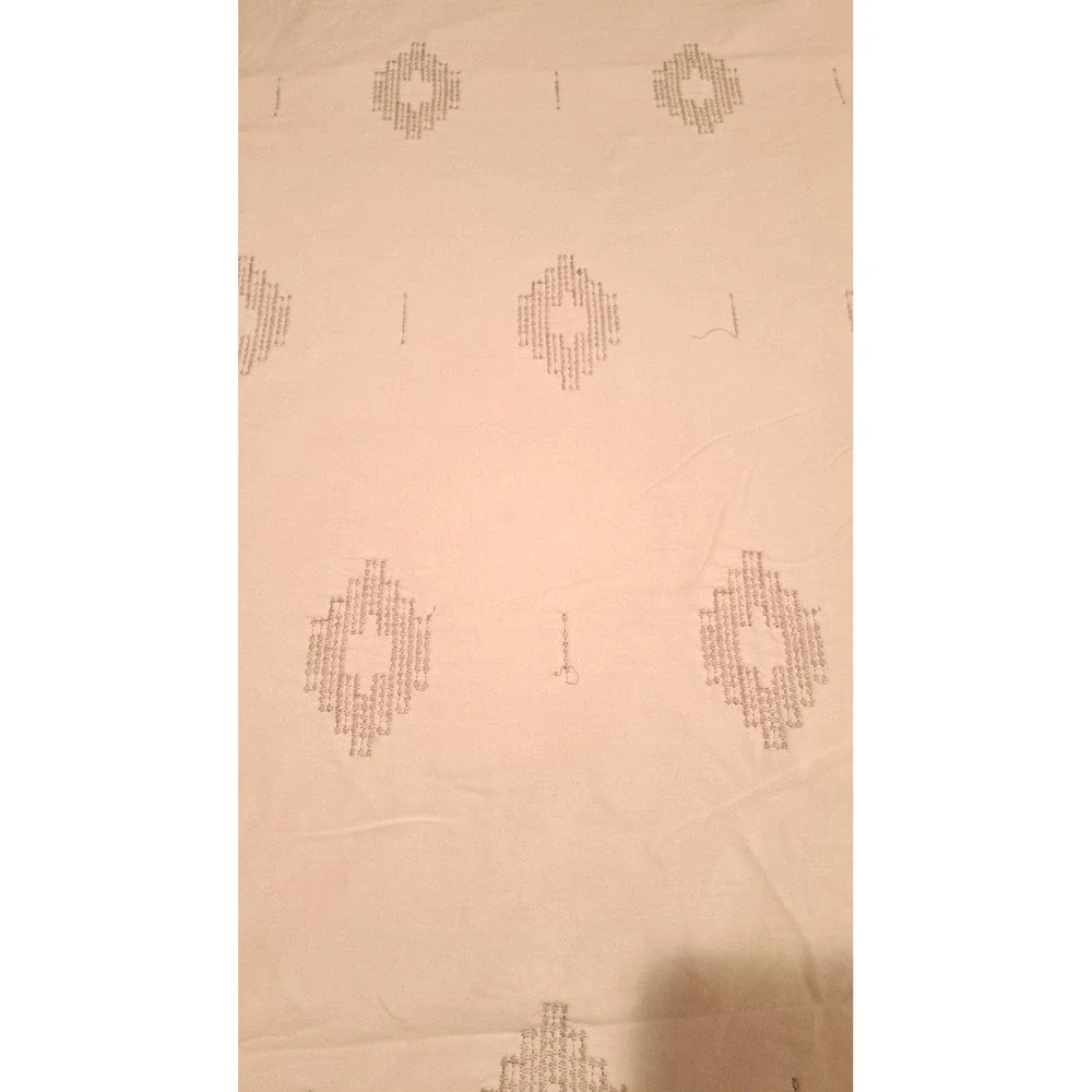 Nate Bercus White Cotton Embroidery Duvet Cover +Thin Layer of Insulation Queen